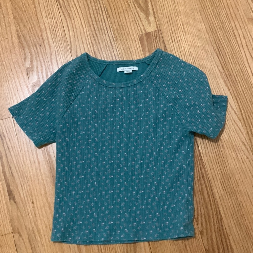American eagle green crop top great condition!